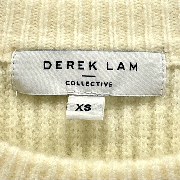 NWOT Derek Lam Collective RTR Design Collective Two Tone Sweater in Off-White - Picture 5 of 5